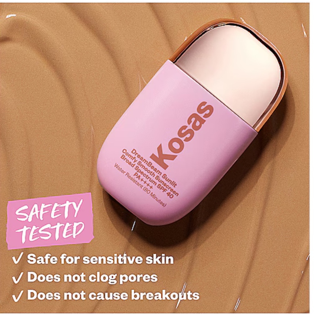 Kosas Dreambeam Comfy Smooth Sunscreen Broad Spectrum SPF 40 in Sunlit
